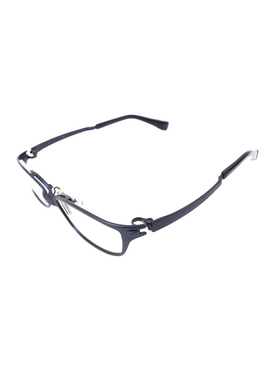 フォーナインズ S-820T メガネ ダークブルーマット スクエア メタルフレーム col.7 ITJFYAJH2HMM