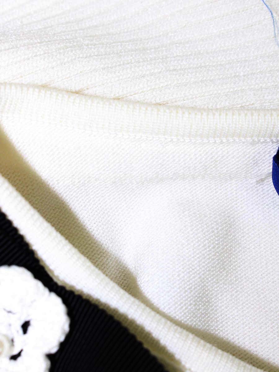 【美品✨】エムズグレイシー カーディガン　花　リボン付き　ジップアップ　38 美品✨】エムズグレイシー カーディガン 花 リボン付き ジップ