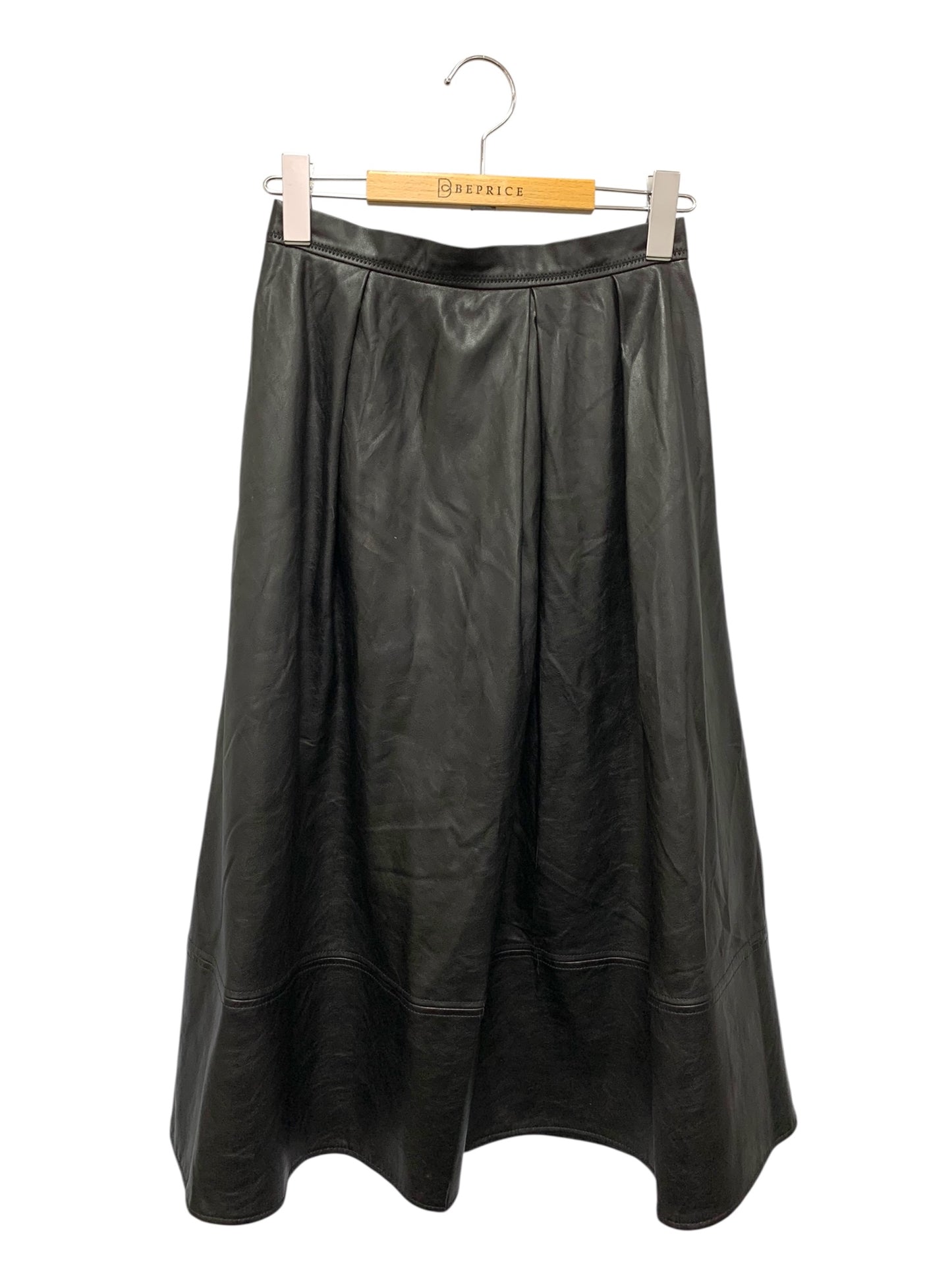 セルフォード CWFS194025 スカート 36 ブラック フェイクレザー フレア IT0MQT4LLI2M 【SALE】