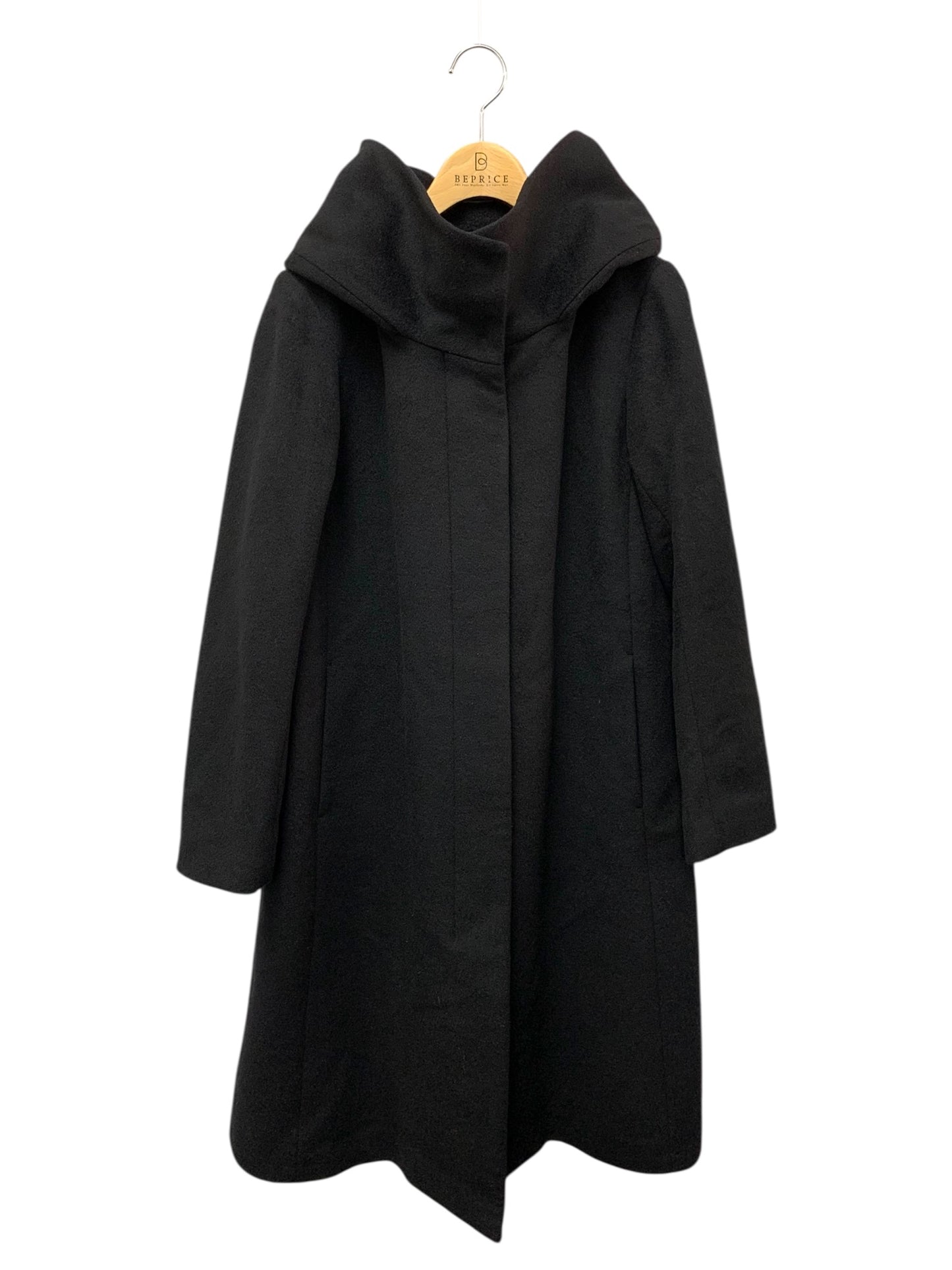 アンタイトル トスカーナリッシュビーバー フーデットコート 153-99696 1 ブラック ITJ4P71PF8SO