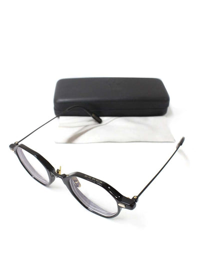 オージーバイオリバーゴールドスミス NOVELIST メガネ ブラック オクタゴン コンビフレーム IT00RUL8A71U