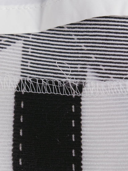 エムズグレイシー Ribbon Check Dress 811317 ワンピース 36 ホワイト 半袖 リボン チェック ITJUAD83C5ME