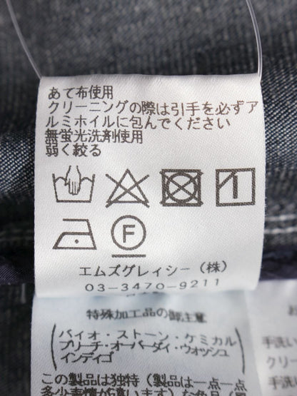 エムズグレイシー Zip Denim Jacket 914121 ジャケット 38 ネイビー デニム調 インディゴ ITEHL75LUZSW