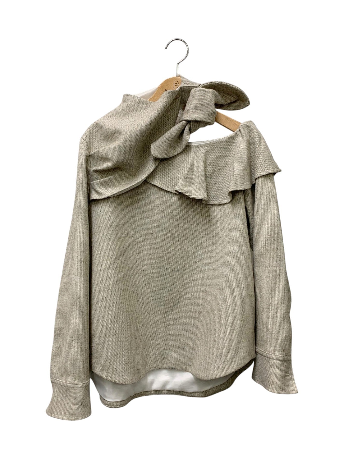 フォイユ tops_3 プルオーバー F ベージュ 25AW フリル リボン ITAGRCIMOENM
