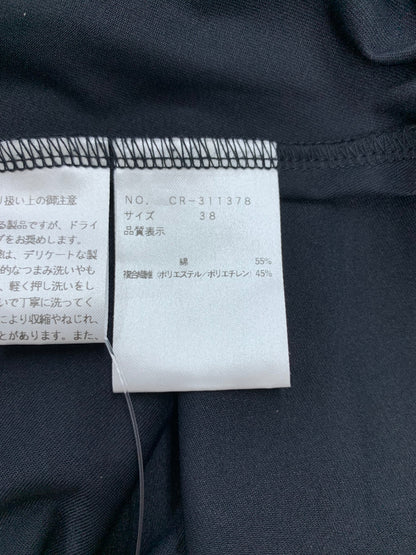エムズグレイシー 311378 ワンピース 38 ブラック ステッチ リボン ITY3AK6F0KG6
