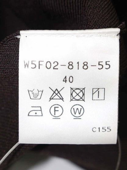 トゥービーシック W5F02-818-55 カーディガン 40 ブラウン ニット ジップアップ ITTNVYD7OZYC