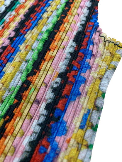 プリーツプリーズイッセイミヤケ PP43-JK781 ノースリーブカットソー マルチカラー タートルネック IT5MX0WDS0U8