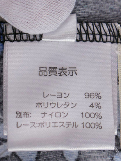 スーパービューティー トップス 40 ブルー 花 ビジュー リボン IT5PTLBN02J8 【SALE】