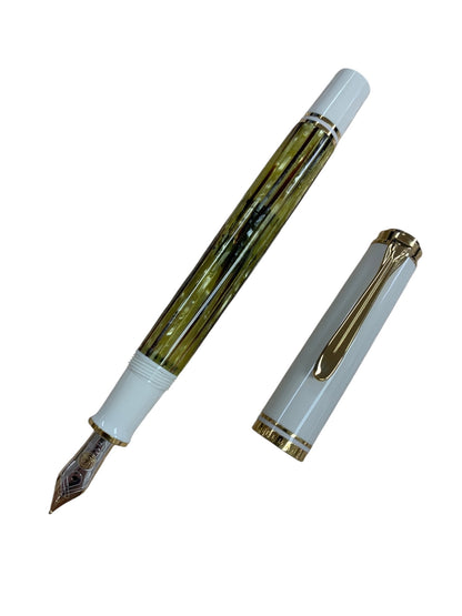 ペリカン 万年筆 スーベレーン M400 ホワイトトータス F 14C IT3BMJZH6ZB3