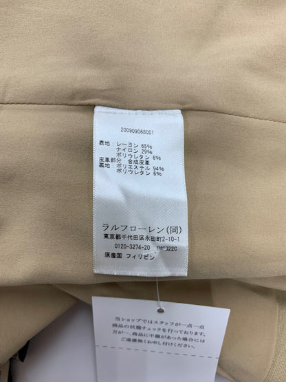 ラルフローレン Faux-Leather-Trim Ponte Trench Coat 200909068001 M ベージュ ITG77K2QW9Y4