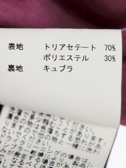 アナイ 101727-11-590-44-360 スカート 36 パープル ベロア ITXPPE8U55IK
