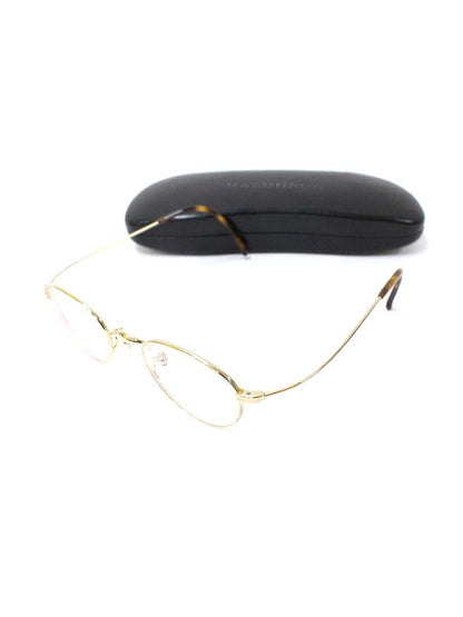 増永眼鏡 GMS-303C メガネ ブラウン/ゴールド コンビフレーム フルリム ボストン ITW3TY8EQZWG