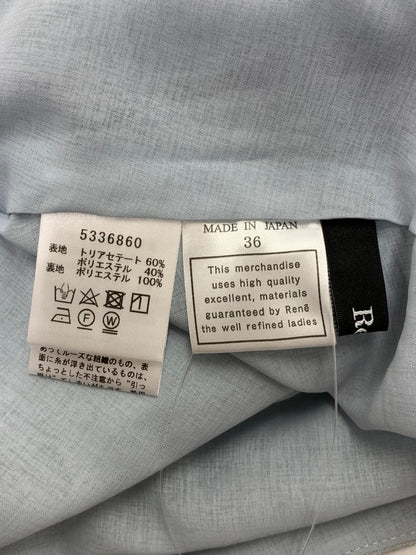 ルネ 5336860 ワンピース 36 ブルー フリル ティアード IT6D7OBX6ICR