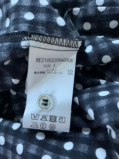 ビアズリー BEZ1052209A0006 ワンピース 1 ブラック ガリャルダガランテ ドットギャザー ITA7NV7Z5N84
