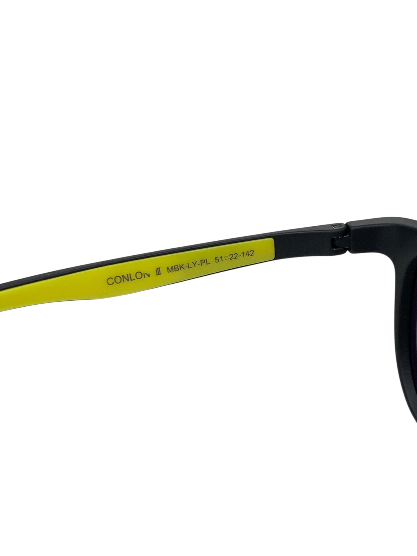 アイヴォル CONLON Ⅲ MBK-LY-PL サングラス ブラック セルフレーム フルリム ウェリントン IT4KYVDRM7SG