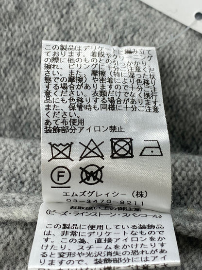エムズグレイシー 118706 ニット セーター 38 グレー ウール混 ITDSUDKA5484