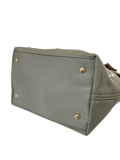 エムズグレイシー Ribbon Pearl Tote 894516 トートバッグ グレージュ ナイロン ITLC13PZCBAG