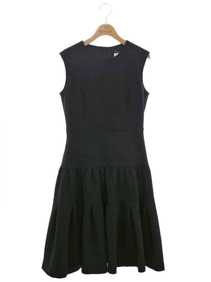 ルネ basic 5946010 ワンピース 36 ブラック ストレッチ素材 インパーテッド IT6QR475YUHT