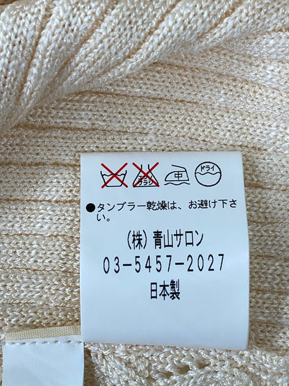アツコナガノ C074328 カーディガン F ベージュ ニット ITRAQ6RE9D48
