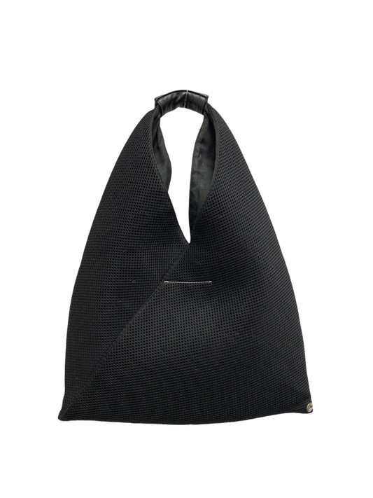 エムエム6メゾンマルジェラ ジャパニーズ クラシック スモール ハンドバッグ ブラック メッシュ ITS1LNH7PRTW