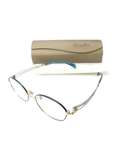 ラインアートシャルマン XL1745 メガネ グリーン/ゴールド コンビフレーム  フルリム オーバル ITLVEEB61P4S