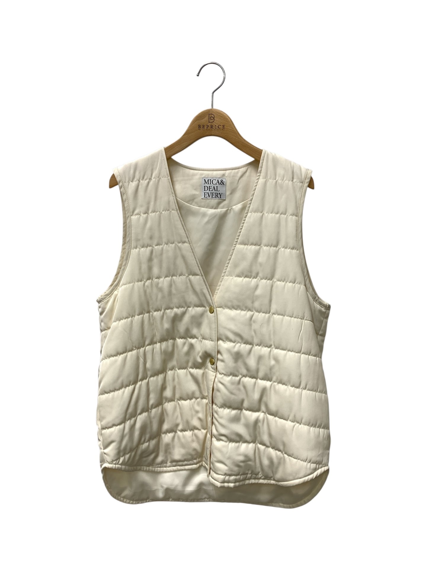 マイカアンドディール sleeve batting coat with vest 0122407288 コート F ホワイト ライナー付き IT2NL4X97A3K
