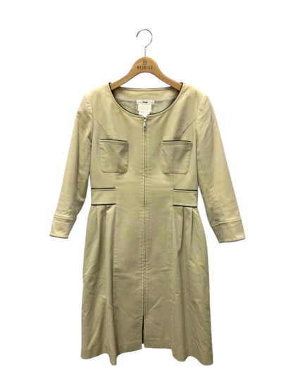 ルネ 6036170  ノーカラーコート 38 アイボリー TISSU コーデュロイ ITQAM9XISYVC