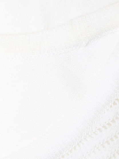 フォクシーブティック Knit Top Ruffle Trim Top 39902 ニット 38 ホワイト ITH7NB97VXVQ