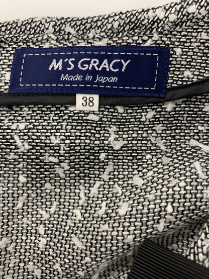 エムズグレイシー 110113 チュニック 38 ブラック サマーツイードチュニック ITB5OA1174LK