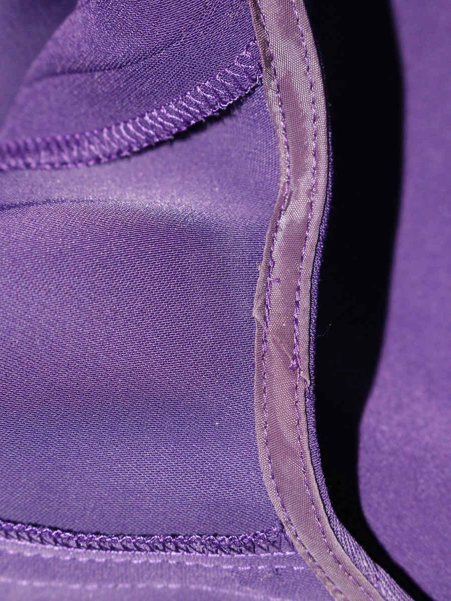 アディアム ヘーゼルドレス 42481 ワンピース 0 パープル ウエストギャザー ITKQ3SVG88K0 【SALE】