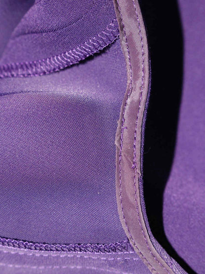 アディアム ヘーゼルドレス 42481 ワンピース 0 パープル ウエストギャザー ITKQ3SVG88K0 【SALE】