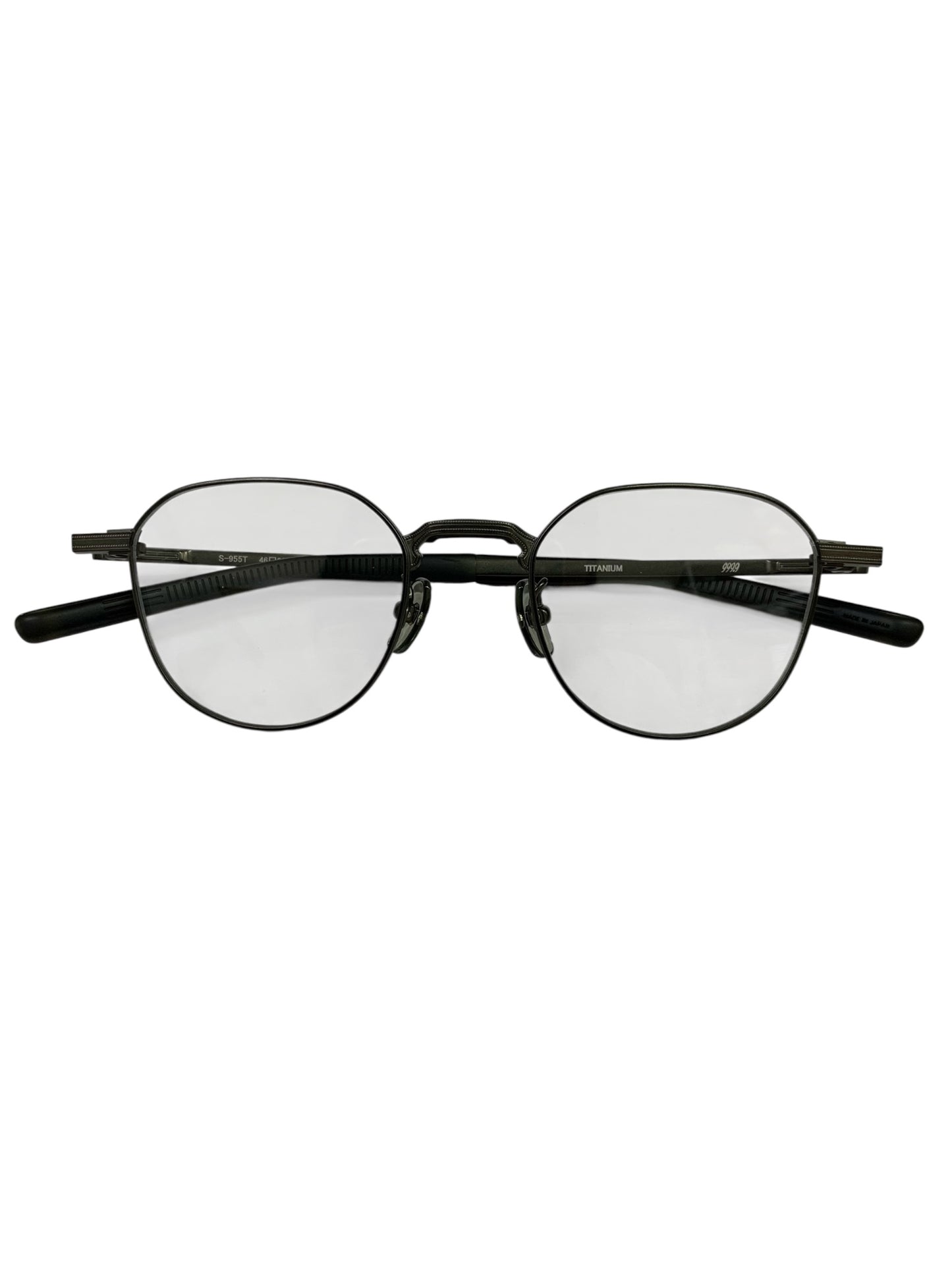 フォーナインズ S-955T メガネ カーキマット クラウンパント メタルフレーム TITANIUM ITZO9GYB5D7K