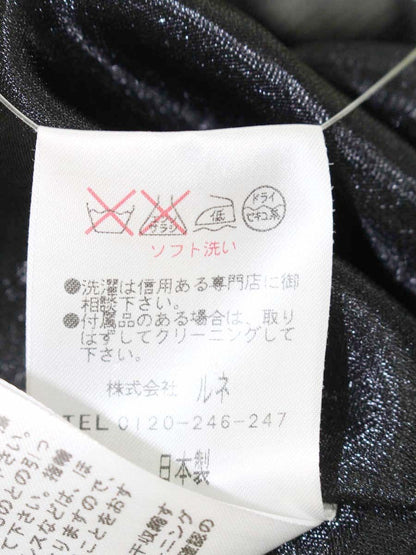 ルネ 6316620 ワンピース 34 ブラック タック フレア ティアード IT01HTB92VHW