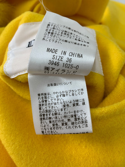 ダイアグラム 39461025 ガウンコート 36 イエロー フォックスファー ITXB62VWMSEO