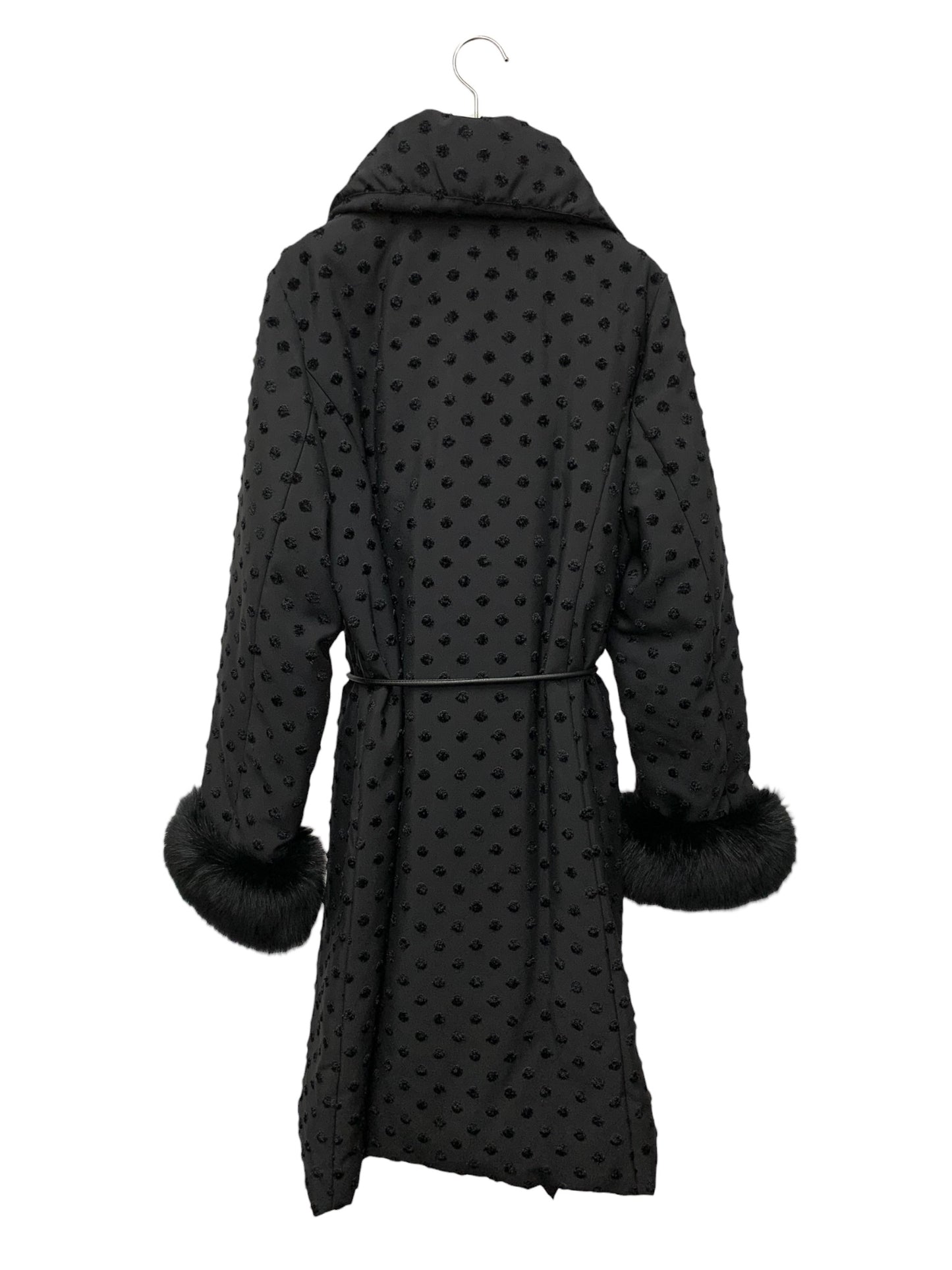 トゥービーシック W7A04-844-09 コート 46 ブラック フォックスファー 2way ドット IT552NS5PK9W