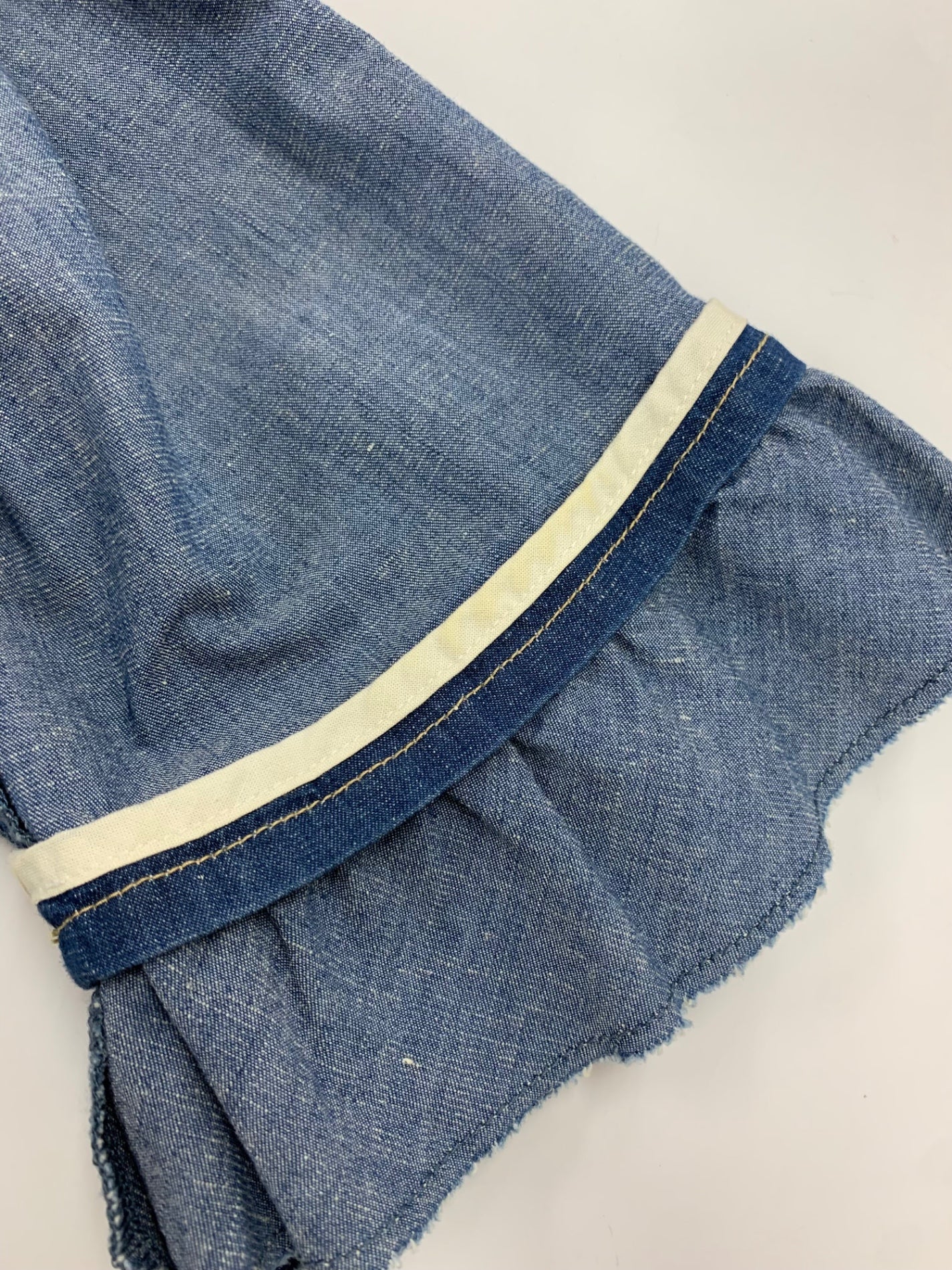エムズグレイシー 724314 ジャケット 38 ブルー デニム フリル ITZB66YZQLFW