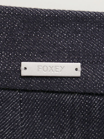 フォクシーニューヨーク スカート INDIGO 37031 38 ネイビー ITYCRLM0X6AH