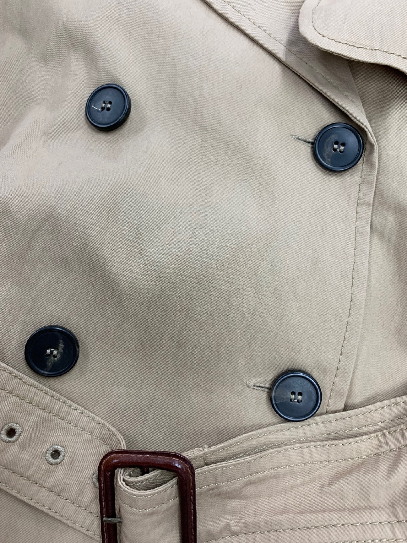 ウィークエンドマックスマーラ 522101276 ジレ 40 ベージュ トレンチ ロング ベスト ベルト付き ITB771R8FH68