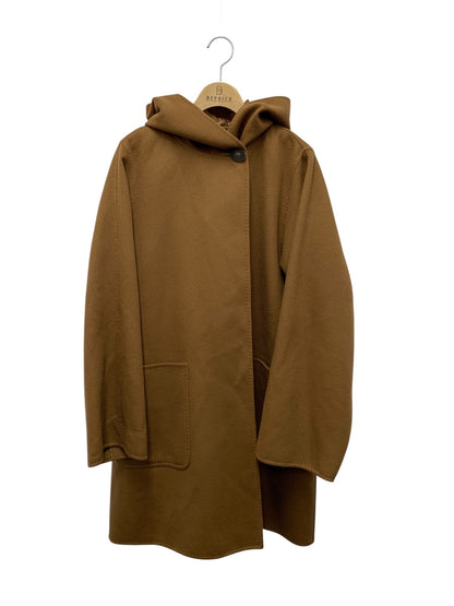 マックスマーラ 10860873000 コート 42 ブラウン カシミア フード IT4ZT4JYA520 【SALE】