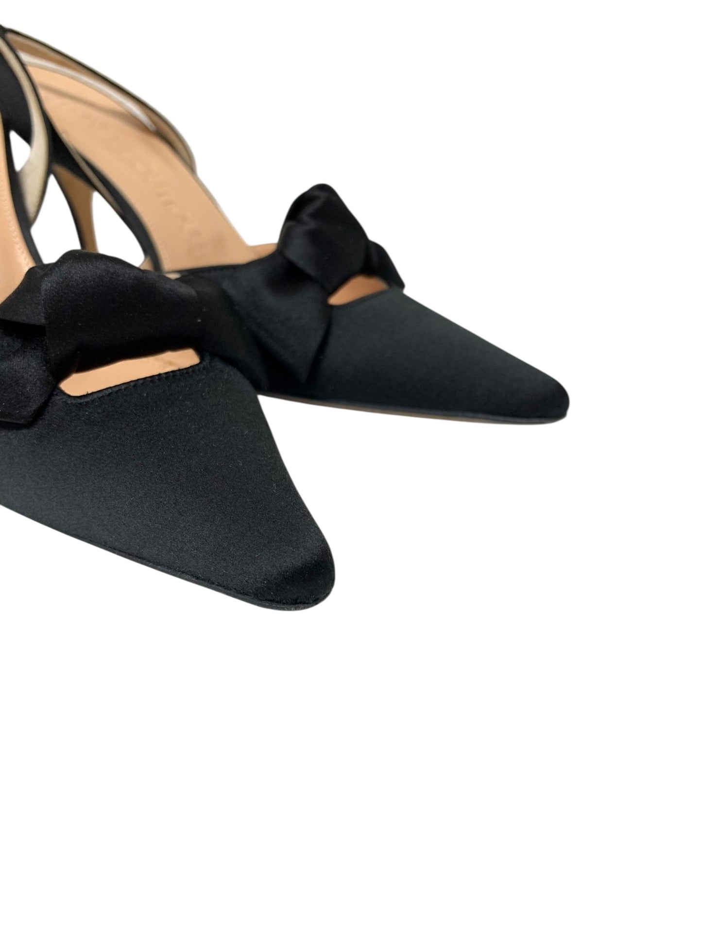 フォクシーブティック 20717 パンプス 35.5 ブラック サテン リボン ITIE5IKTNWXP 【SALE】