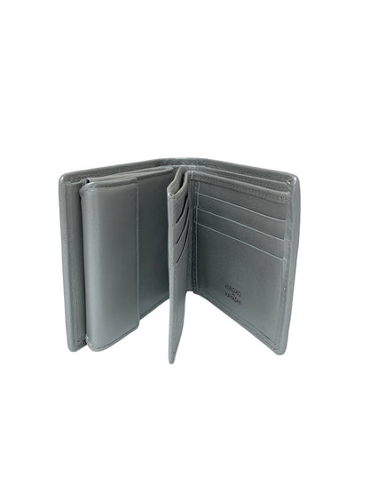 ヒロコハヤシ 709-11952 二つ折り財布 シルバー レザー IT59CFSBHDZ4