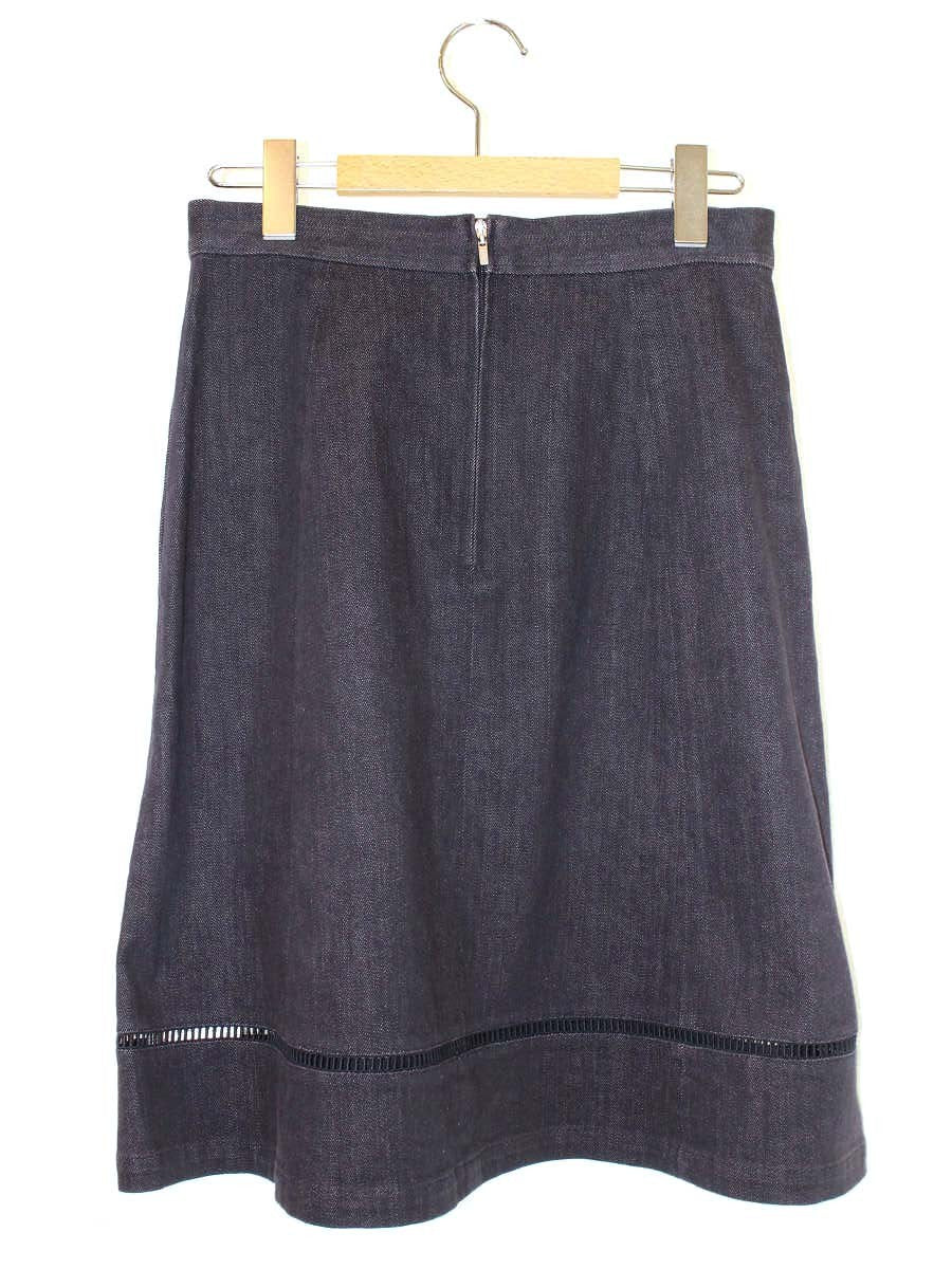 フォクシーニューヨーク Skirt INDIGO 37031 スカート 40 ネイビー IT5GWMQNK0IE
