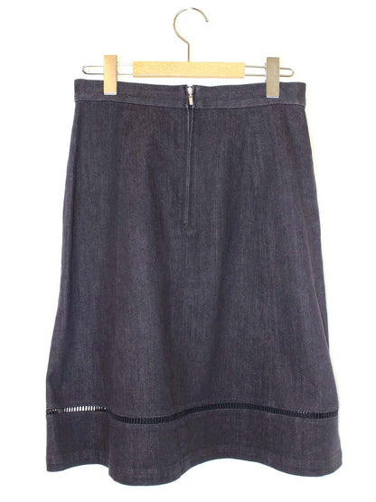 フォクシーニューヨーク Skirt INDIGO 37031 スカート 40 ネイビー IT5GWMQNK0IE