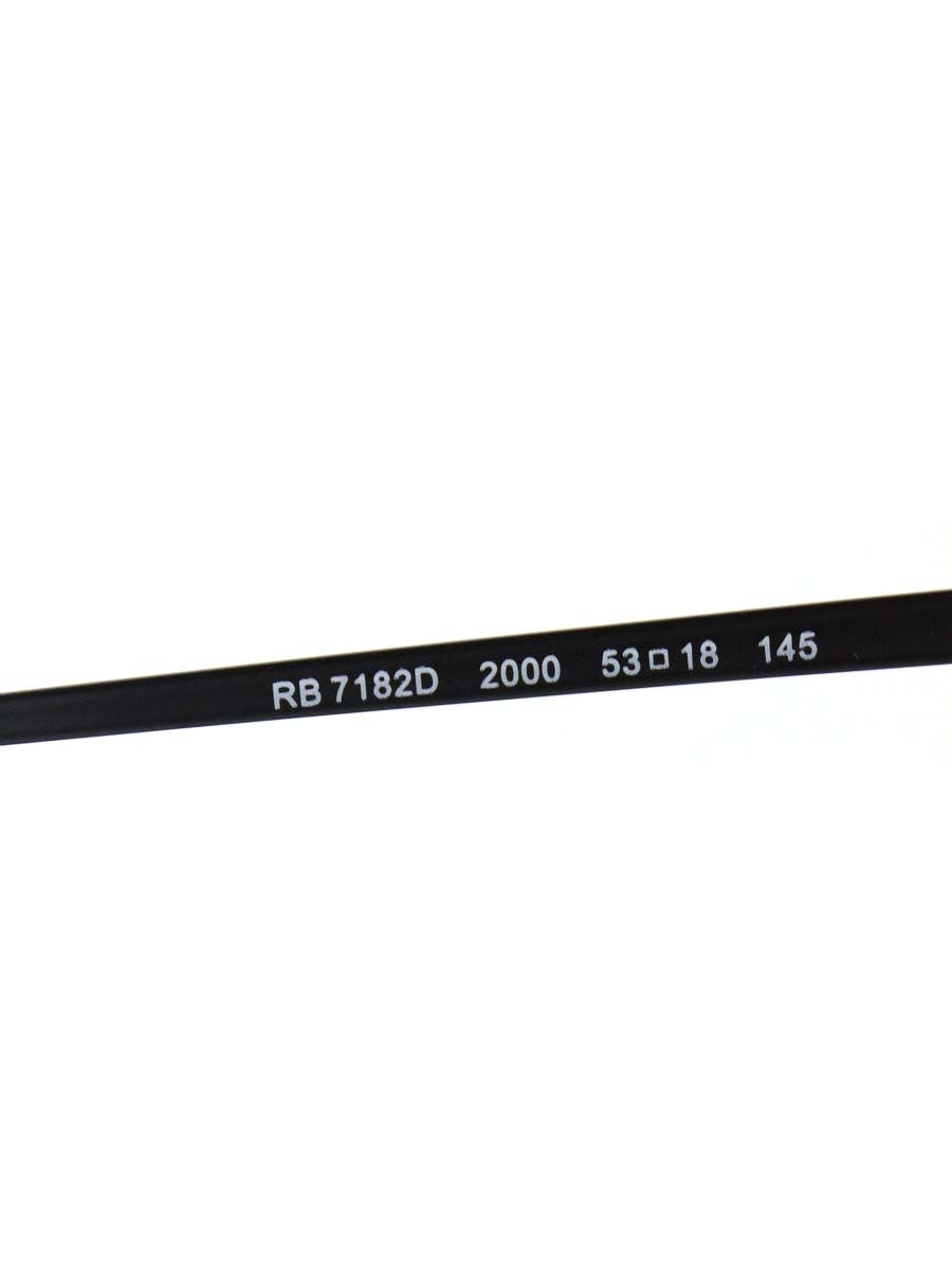レイバン OPTICS RB7182D メガネ ブラック コンビフレーム フルリム スクエア ITIHY0NMYWD0