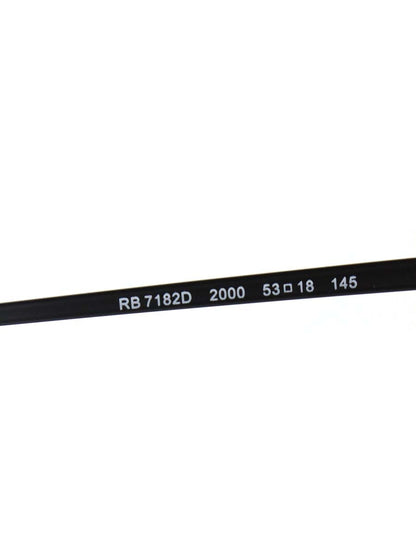 レイバン OPTICS RB7182D メガネ ブラック コンビフレーム フルリム スクエア ITIHY0NMYWD0