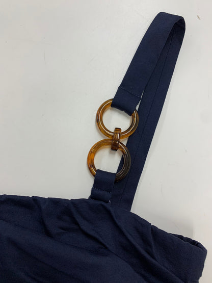 マックスマーラ 3621066670 ワンピース M ネイビー ギャザー ITCYS4S0ZPI8