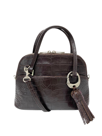 フォクシーブティック マカロンバッグ ショルダーバッグ ブラウン タッセル付き ITA4LRUTOB8S