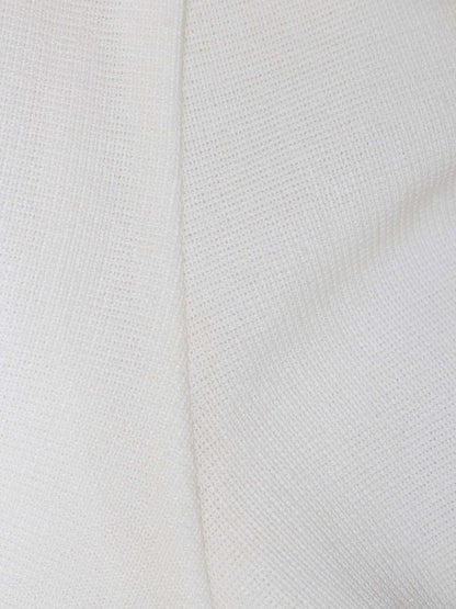 エムズグレイシー 128355 パーカー 40 ホワイト ボタン ニット ITEZ6I8DFRUA