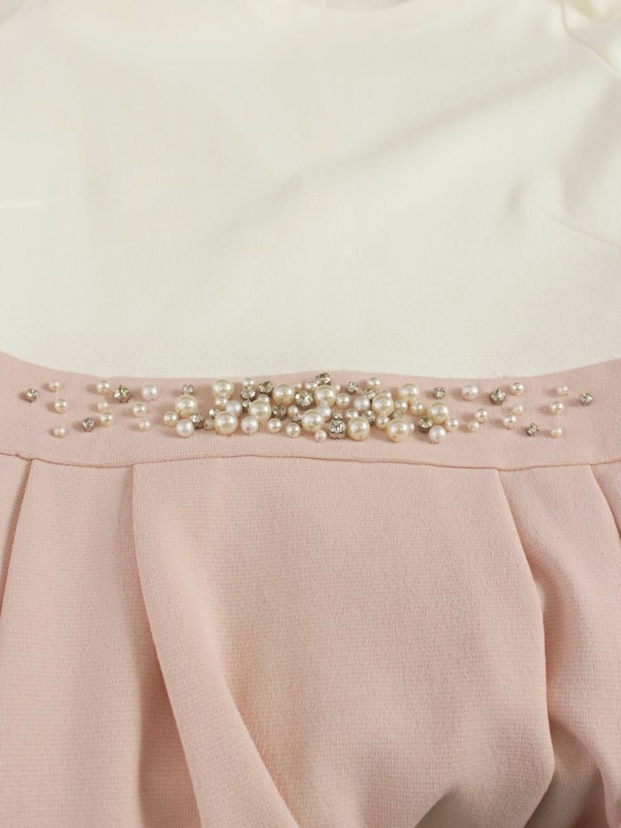 エリザ 28128011 ワンピース 2 ピンク サーブルストレッチ ビジュー ITAQ4D4HKS90