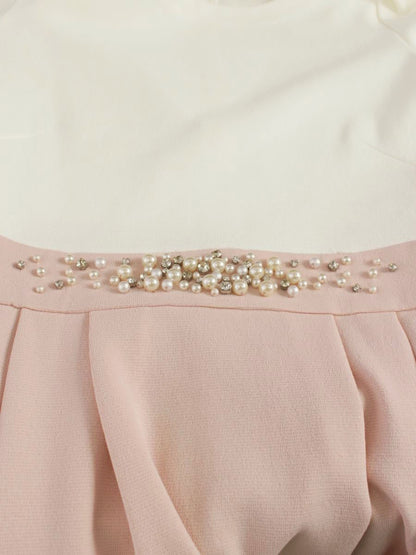 エリザ 28128011 ワンピース 2 ピンク サーブルストレッチ ビジュー ITAQ4D4HKS90